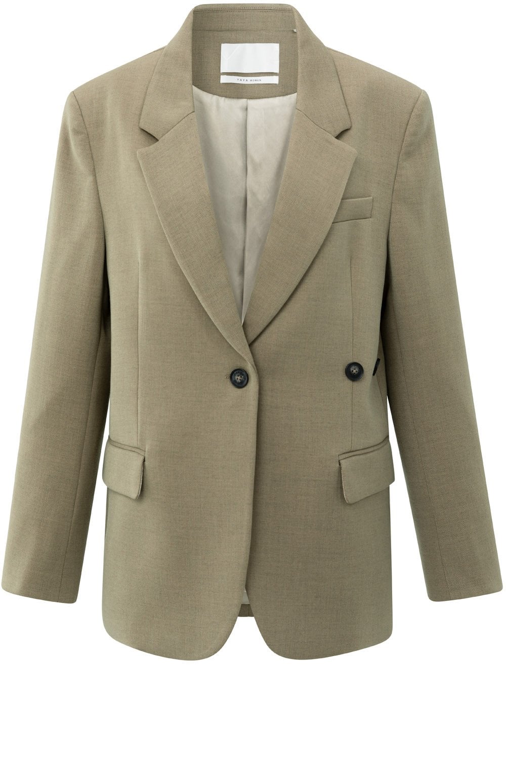 Capers Melange Oversized Loose Fit Blazer