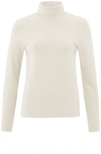 Chalk White Fine Knit Turtleneck Sweater