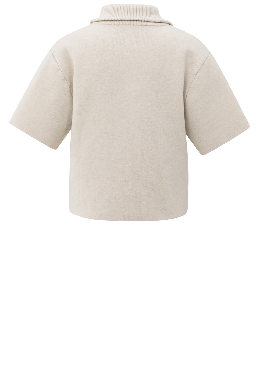 Chalk White Half Zip Jumper