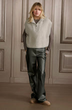 Dove Grey High Neck Sleeveless Sweater