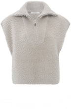 Dove Grey High Neck Sleeveless Sweater