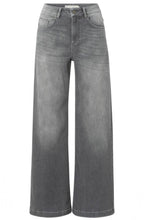 Grey Denim High Waisted Extra Wide Leg Jeans