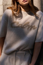 Heather Grey Calm Short Sleeve Knit Jumper