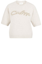 Heather Grey Calm Short Sleeve Knit Jumper