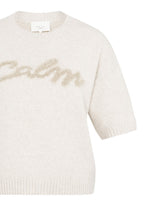 Heather Grey Calm Short Sleeve Knit Jumper