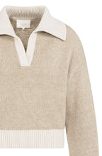 Heather Grey Collared V Neck Jumper