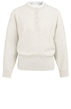 Heather Grey Layered Effect Jumper with Buttons