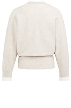Heather Grey Layered Effect Jumper with Buttons