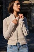 Heather Grey Ribbed Knit Vest