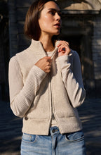 Heather Grey Ribbed Knit Vest