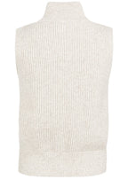 Heather Grey Ribbed Knit Vest