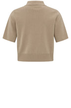 Humus Beige Short Sleeved Cardigan