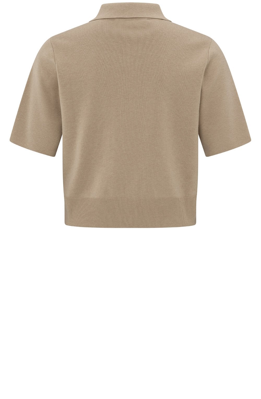 Humus Beige Short Sleeved Cardigan