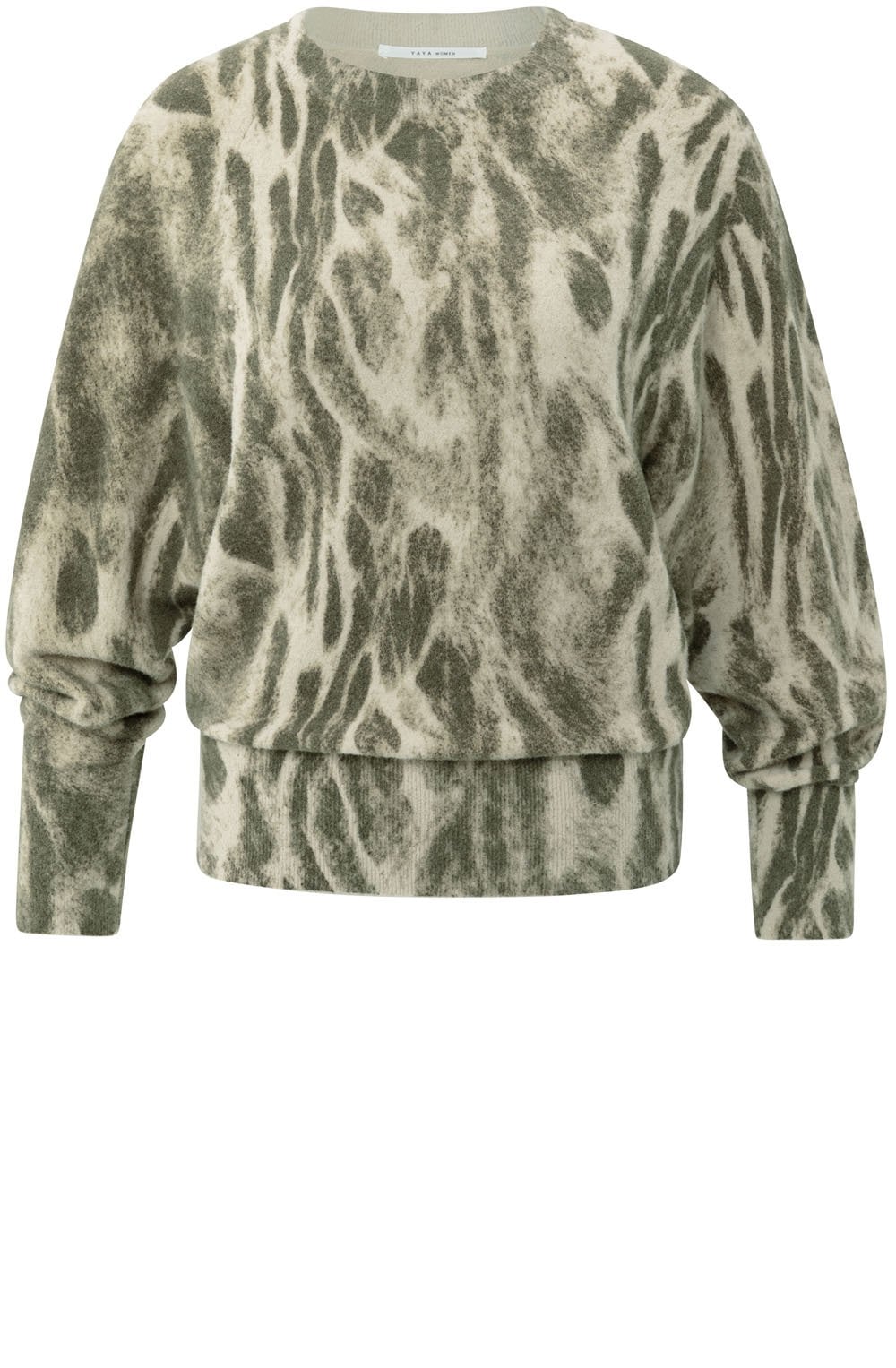 Khaki Beige Patterned Super Soft Jumper