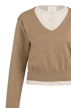 Khaki Green Layered Effect Jumper