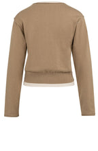 Khaki Green Layered Effect Jumper