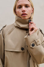 Khaki Green Short Trench Bomber Jacket