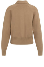 Khaki Green Zip Cardigan
