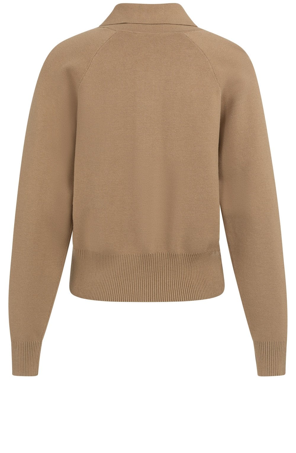Khaki Green Zip Cardigan
