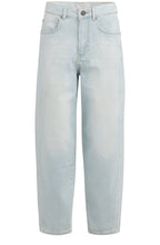 Light Blue Denim High Waist Barrel Jeans