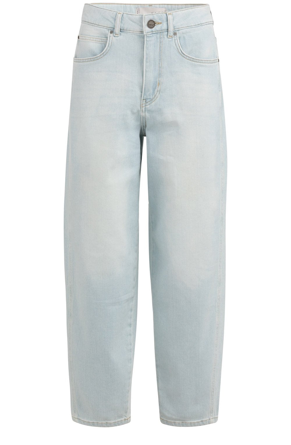 Light Blue Denim High Waist Barrel Jeans