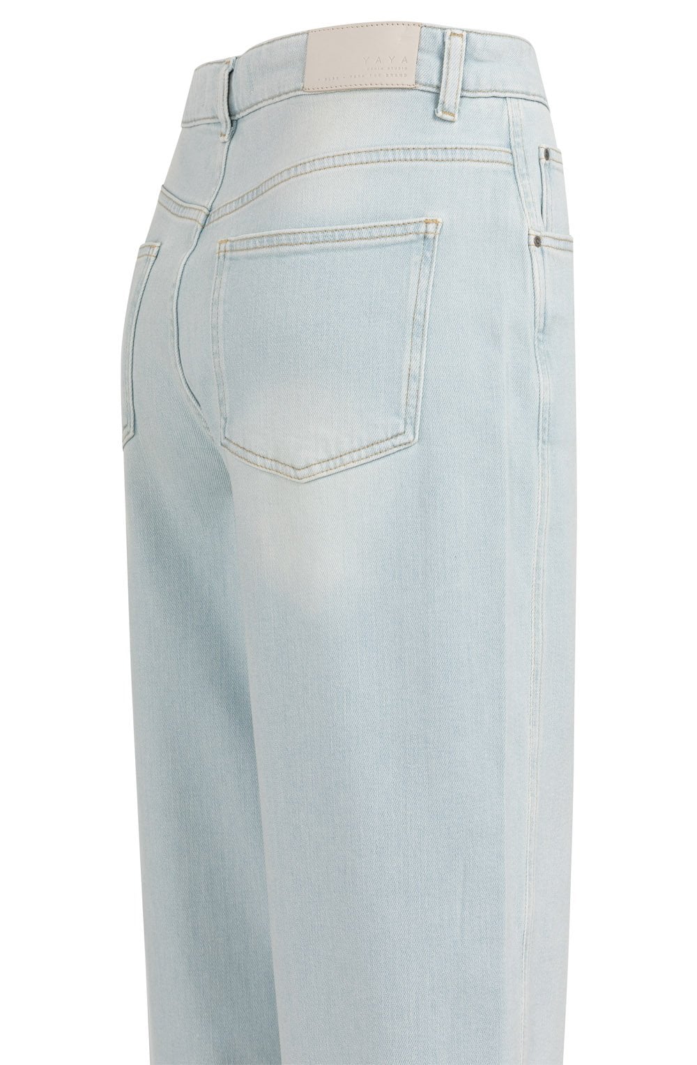 Light Blue Denim High Waist Barrel Jeans