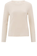 Off White Detailed Sleeve Jersey Top