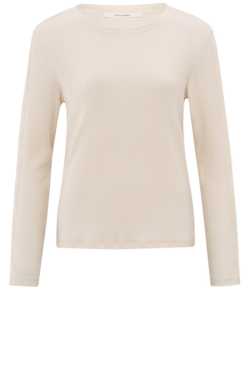 Off White Detailed Sleeve Jersey Top