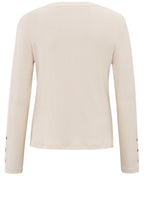 Off White Detailed Sleeve Jersey Top