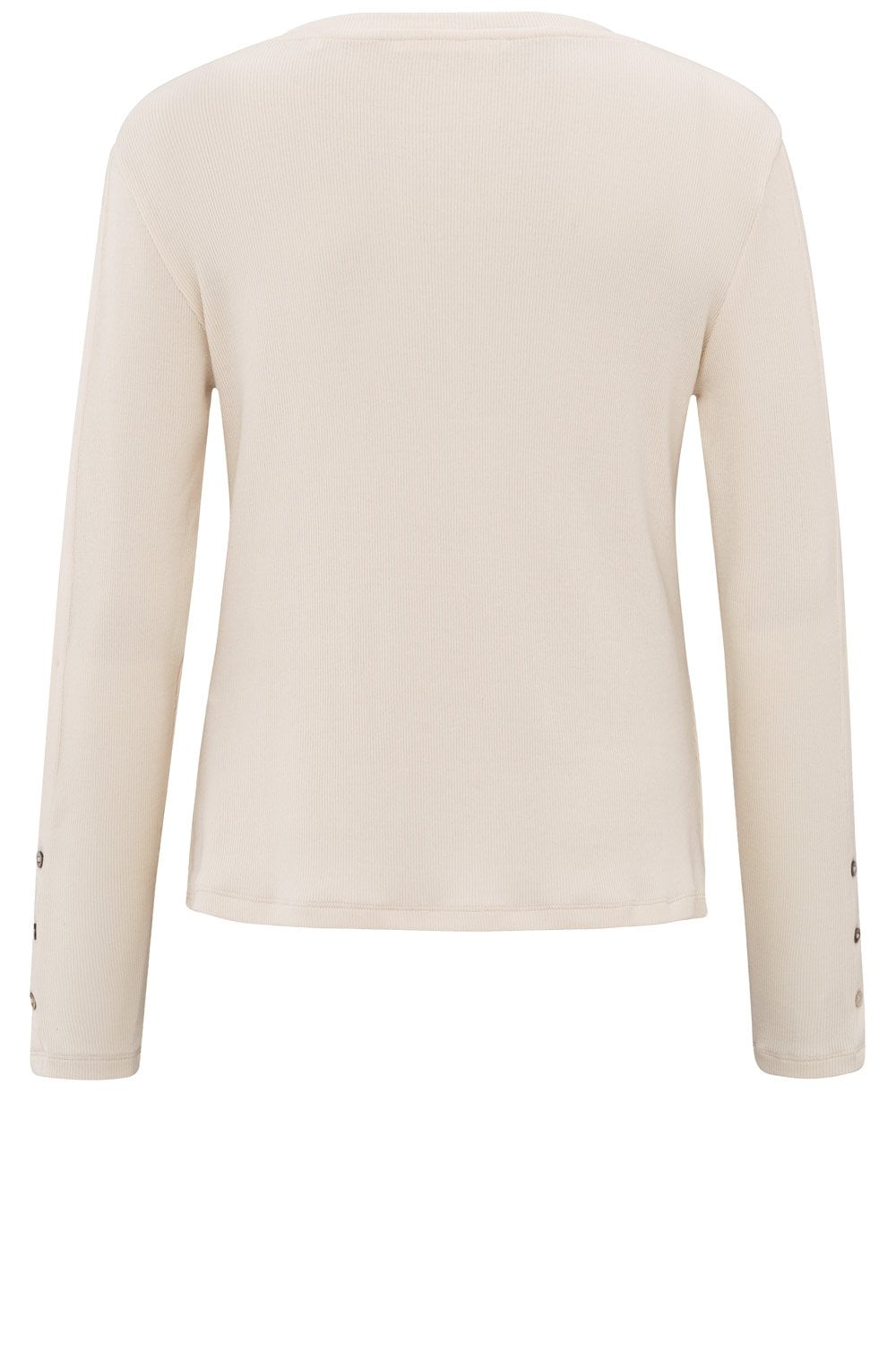 Off White Detailed Sleeve Jersey Top