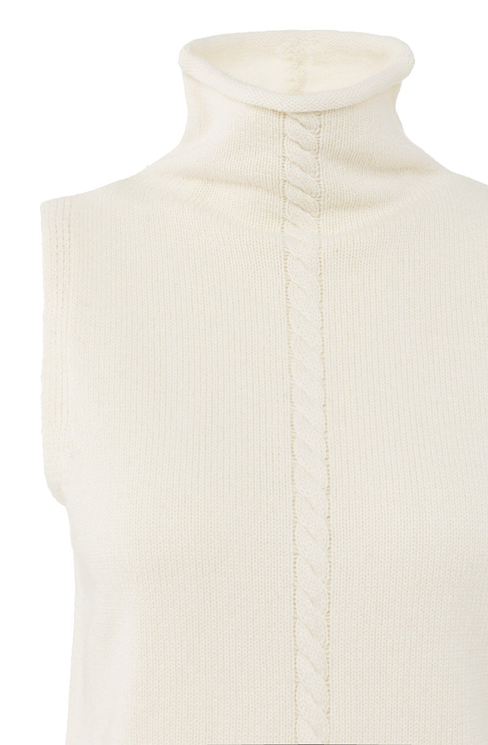 Off White High Neck Slip Over