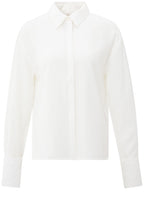 Off White Shirt with Removable Collar and Cuffs