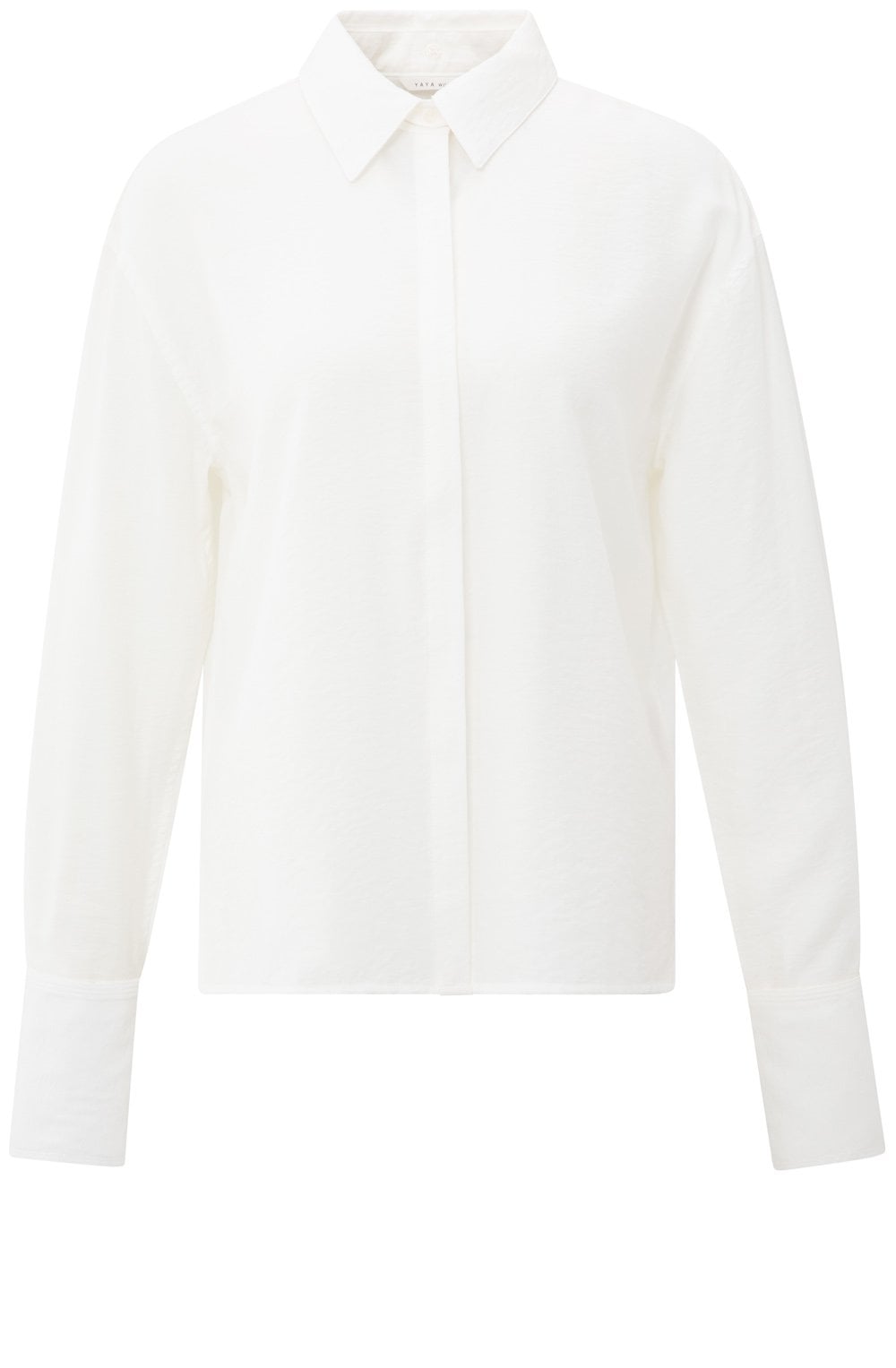 Off White Shirt with Removable Collar and Cuffs