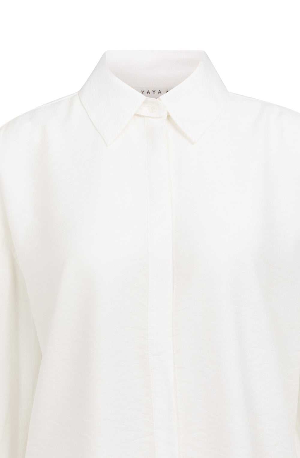 Off White Shirt with Removable Collar and Cuffs