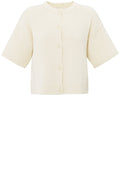 Off White Short Sleeved Cardigan