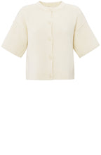 Off White Short Sleeved Cardigan