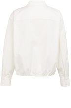 Off White Tie Front Blouse