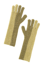 Pale Olive Green Knitted Gloves
