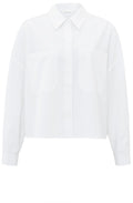 Pure White Collared Oversized Blouse