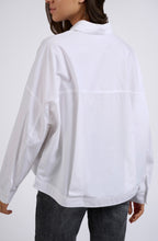 Pure White Collared Oversized Blouse