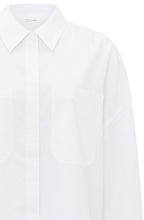 Pure White Collared Oversized Blouse