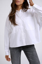 Pure White Collared Oversized Blouse