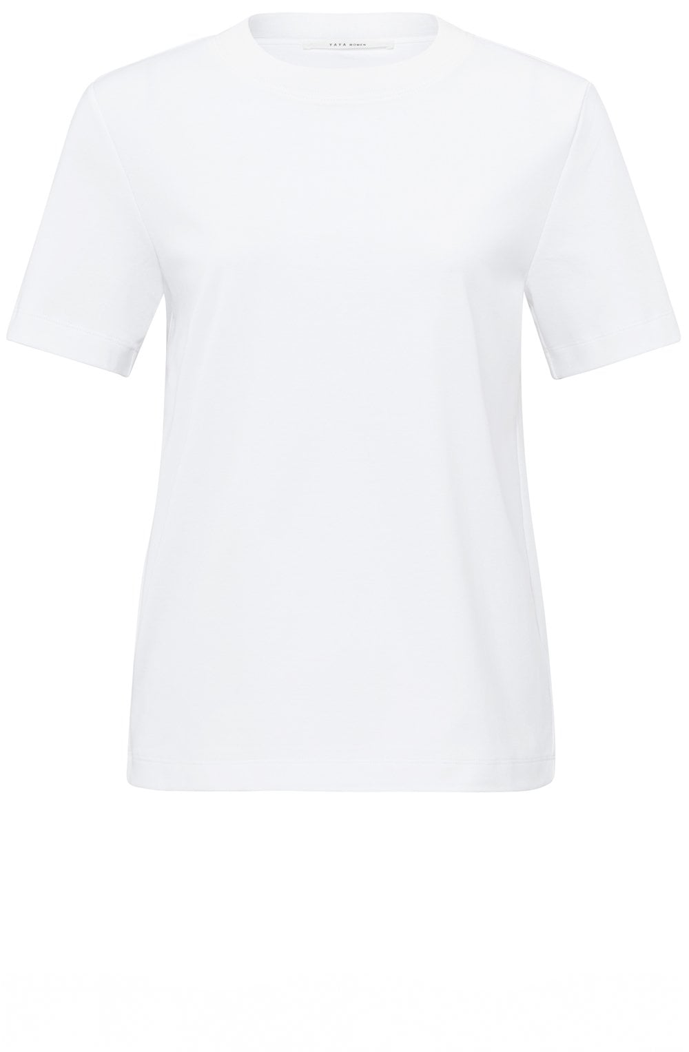 Pure White Crew Neck Jersey T Shirt