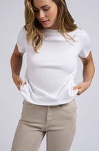 Pure White Crew Neck Jersey T Shirt