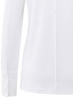Pure White Woven Cuff Jersey Top