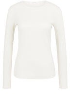 Snowfall White Ribbed Top