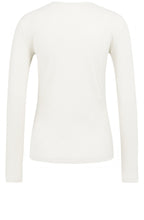 Snowfall White Ribbed Top