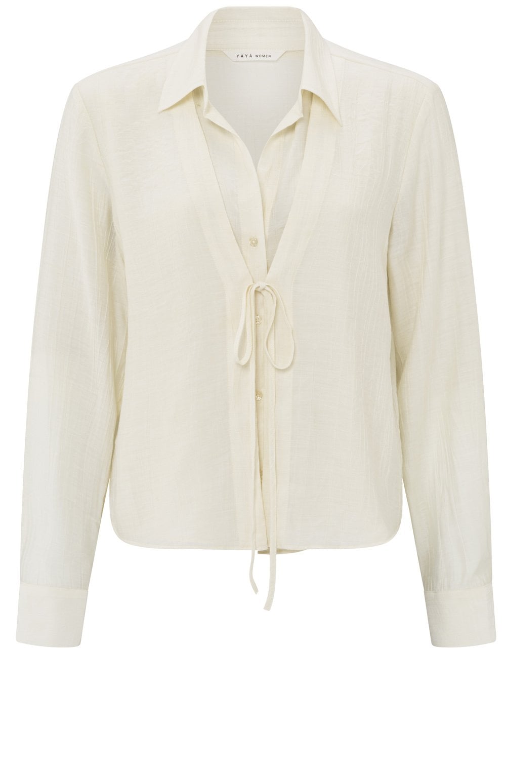 Soft Off White Layered Blouse