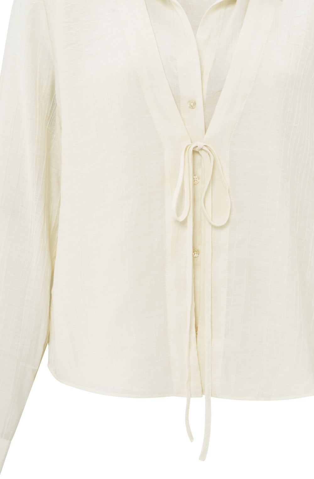 Soft Off White Layered Blouse