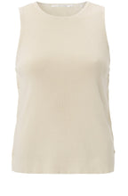 Summer Sand Ribbed Knit Vest Top